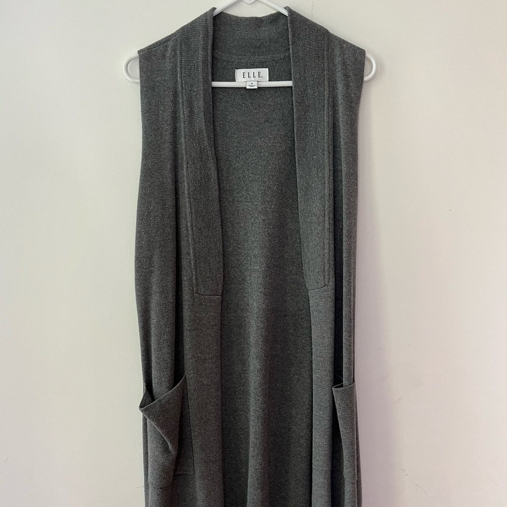 Grey Elle Sweater Shawl